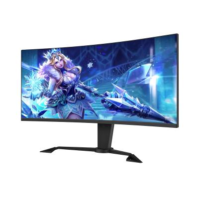 China Curved Monitor 1500R 34 34 inch 3440*1440 4K 144HZ Computer Gaming LED Monitor PC for sale