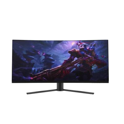 China Desktop 1500R Curved 34 Inch Computer Gaming Monitor PC 3440*1440 4K 144HZ LED 34 inch for sale