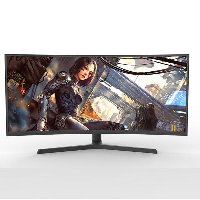 China 34 Inch LCD Monitor 4k RGB Computer Display Light Bar Set Curved Screen Monitors 34