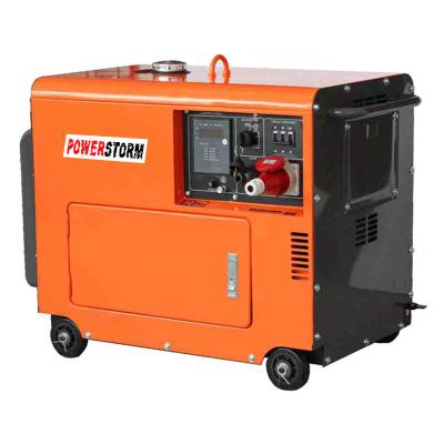 China 5.0KVA Silent Diesel Generator with Wheels for sale