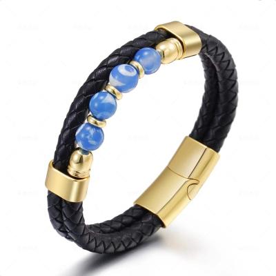 China stainless steel LEATHER BRACELET bend for sale