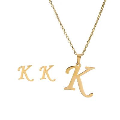 China 18K Gold Plated TO LETTERS Stainless Steel Necklaces for sale