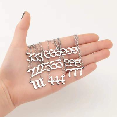 China Fashionable Number Necklace Custom for sale