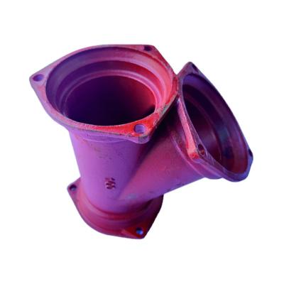 China Drinking / Wastewater China Factory BS EN545 / ISO2531 Malleable Cast Iron Pipe Fittings Flange All Radial Tee With Epoxy Coating For Pipeline for sale