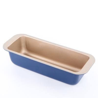 China New Design Viable Molds For Cakes Rectangle Loaf Shape Pan Non-Stick Carbon Steel Loaf Baking Pan for sale