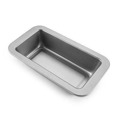 China Sustainable Carbon Steel Rectangle Stick Non Baking Oven Tray Cake Mold Toast Bread Bread Pan for sale