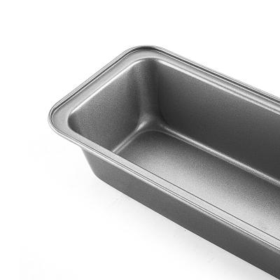 China Sustainable Carbon Steel Rectangle Stick Non Baking Oven Tray Cake Mold Toast Bread Bread Pan for sale