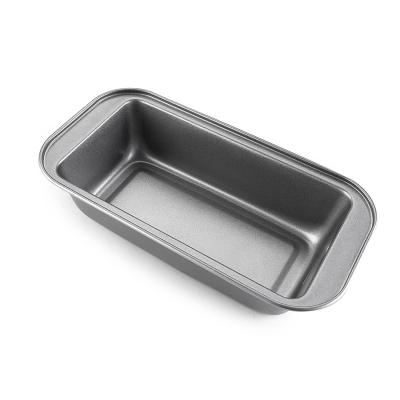 China Sustainable Carbon Steel Rectangle Stick Non Baking Oven Tray Cake Mold Toast Bread Bread Pan for sale