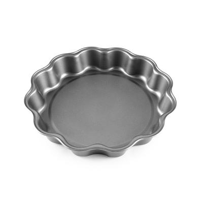 China Sustainable Non-Stick Carbon Steel With High Quality Cake Baking Tray At The Bottom Of Tart Terrine Pan for sale