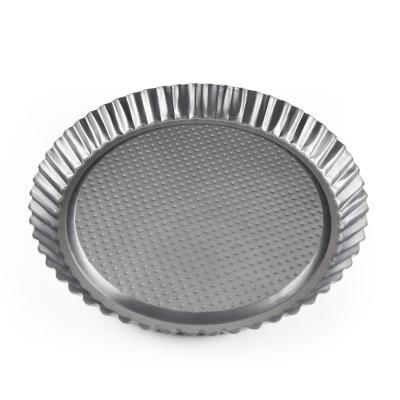 China Sustainable Non-Stick Carbon Steel With High Quality Cake Baking Tray At The Bottom Of Tart Terrine Pan for sale