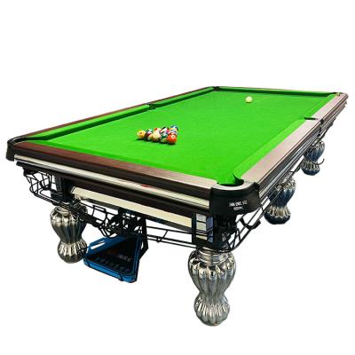 China Leather pocket Professional International Standard Top 9Ft 10Ft 12Ft Tennis Strachan Snooker Table Premium Entertainment Billiards Table Price for sale