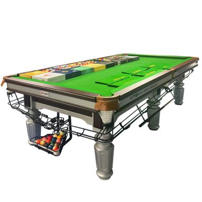 China Leather pocket Cheap Top 8Ft 10Ft 12Ft Tennis Snooker Board Table Snooker Billiard Pool Tables for sale