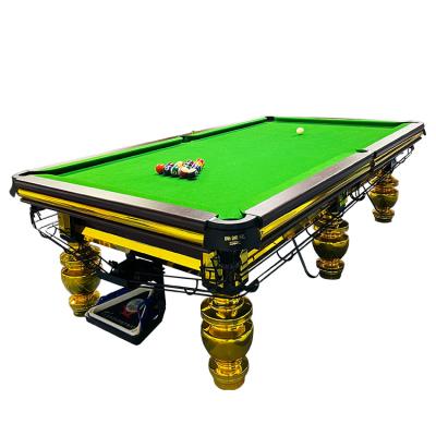 China Leather pocket Indoor Luxury International Standard Wood 8ft 12 Ft Full Size Snooker Table Games Solid Wood Snooker Table for sale