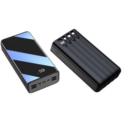 China OEM Logo Larger Capacity Power Bank 50000mAh Fast Portable Power Banks Support 50000mah Super Charging Capacity Charger with Dual LED Lights for sale