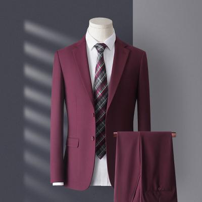 China 2022 Anti-wrinkle high quality mens suits simple color 3 piece blazer vest pants set to include shirt suits for men for sale