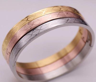 China Fashion Luxury Women Stainless Steel Bangles Bracelet Jewelry Couple Bracelet for sale