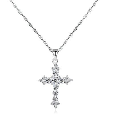 China Seilkette Trendy Kreuz Halskette 316L Edelstahl Mode Schmuck Halskette zu verkaufen