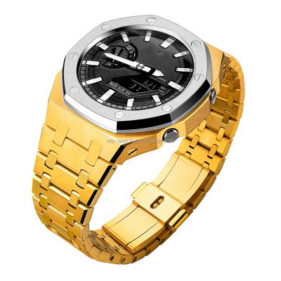 China Casio Ga2100 G Casilla de choque Correa de acero inoxidable Mod Reloj de muñeca 5th Refit Accesorios en venta