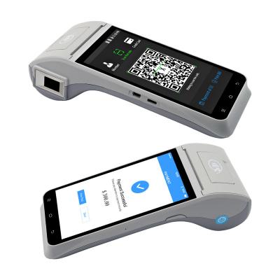 China Android 11 handheld nfc terminal billing machine pda nfc z91 SDK 4g portable pos system with thermal printer for sale