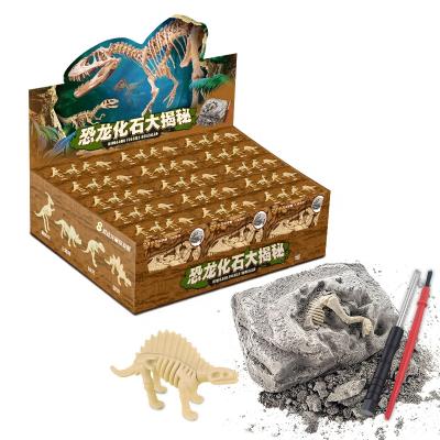 China Interesting Popular Archaeological Educational Kits Dig Up Dinosaur Fossil Toy From Kit Toys Dinosaur Skeletons Digging Excavation for sale