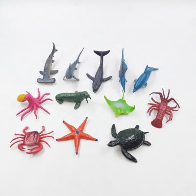 China Kid Like Real Ocean Educational Toys Mini Plastic Sea Animal Set Assorted Sea Life Figures for sale