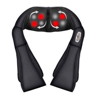 China Shiatu kneading massage with electric heat shiatsu massager with heat full body massage shawl neck and shoulder kneading massager for sale