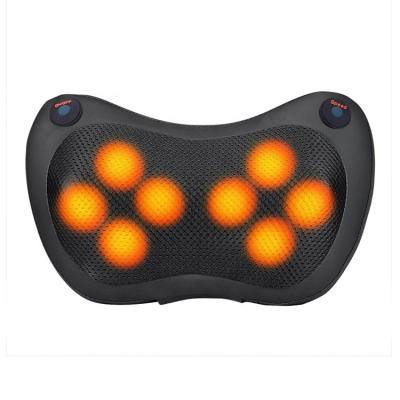 China Car Home Dual Use Deep Tissue Kneading Electric Shiatsu Massager For Back Neck Shoulder With Heat Massage Pillow for sale