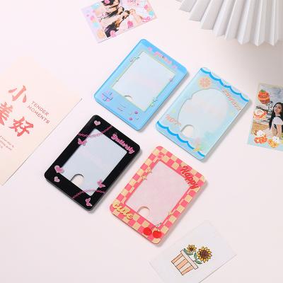 China Wholesale customized kpop plastic printed magnetic crystal acrylic credit card holders with key chain for sale