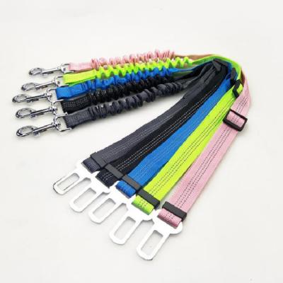 China Wholesale Reflective Belt Buckle Dog Leash Vehicle Restraint Dog Seat Belt For Car for sale