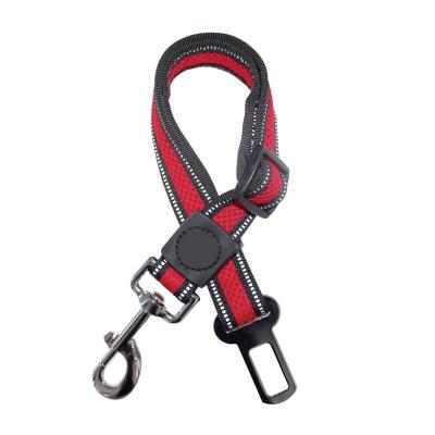 China Air Mesh Car Pet Safety Belts Padded Outdoor Pet Travel Seat Belt Adjustable Pet Seat Belt for sale