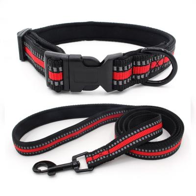 China Wonderful Outdoor Suit Pet Collar Leash Pet Elements Padded Polyester Reflective Webbing for sale