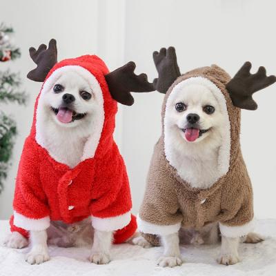 China 2021 High Quality Sweet Christmas Pet Santa Rider Style Clothes Dog Supplier Merry Christmas Pet Costume for sale