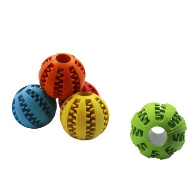 China Hot Selling Dogs Bouncy Floating Teeth Cleaning Durable TPR Squeaky Ball Squeaky Dog Chew Toy for sale