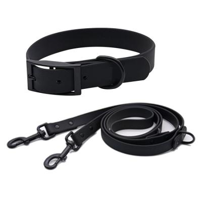 China Dogs Wholesale Custom Waterproof Soft PVC Coated Buckle Dog Collar And Leash Set for sale