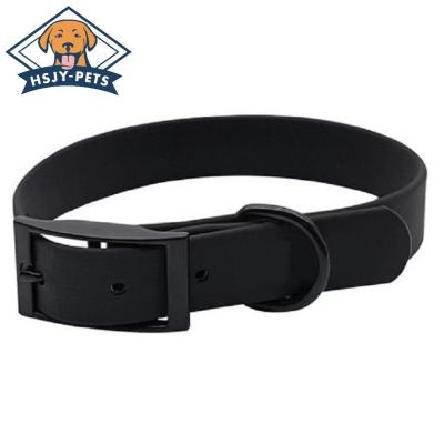 China Dogs Wholesale Custom Waterproof Soft PVC Coated Buckle Dog Collar for sale