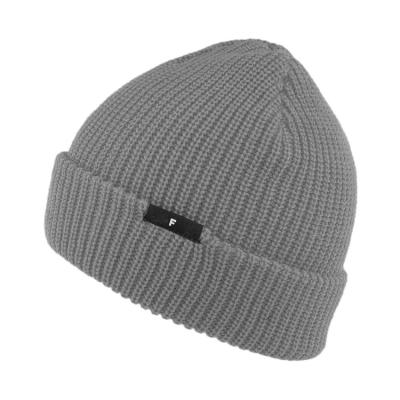 China COMMON Wholesale Custom Winter Ribbed Cotton Knitted Hat , Unisex White Custom Beanies for sale