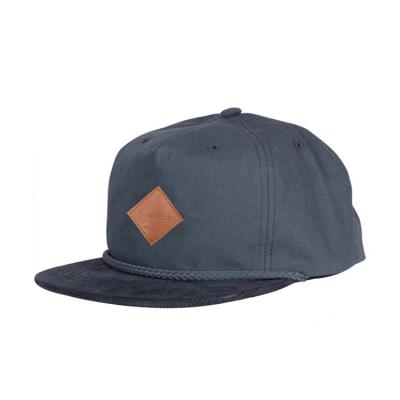 China Wholesale Custom Leather Label Snapback Unstructured Hat COMMON for sale