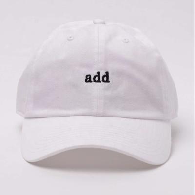 China Wholesale Custom COMMON Fashion Dad Hat Embroidery Dad Hat, 6 Panel Unstructured Dad Hat for sale