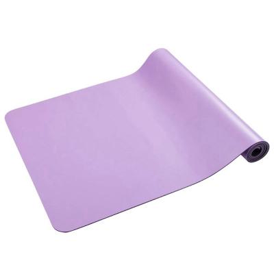 China Durable Anti-Slip Customized Alignment Line Design PU Natural Rubber Yoga Mat With Carry Strap for sale