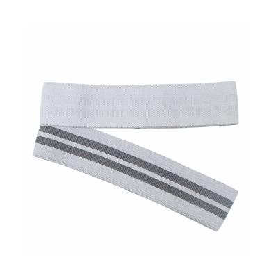 China Portable Silk Hip Booty Resistance Latex Fabric Polyester Belt Elastic Training Stretching Hip Circle Bands for sale