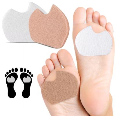 China Foot Cushion Pads Felt Forefoot Cushion Pads Soft Dancer Sesamoiditis Pad Self Adhesive Metatarsal Feet Pads for sale