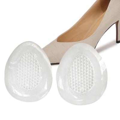 China Ball of Foot Cushions Women Shoe Insole Soft Gel Toe Pad Silicone Forefoot Shoes Cushion High Heel Half Insole for sale