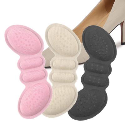 China Abrasion Resistance Sponge Sticky Back Heel Cushions Inserts Prevent Shoe Rubbing Heel Grips Pads Liner Shoe Cushion for sale