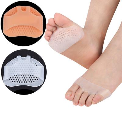 China Orthopedic Foot Sleeve Insoles Forefoot Metatarsal Pads Gel Anti-Slip Forefoot Orthopedic Insoles Silicone Foot Pads for sale