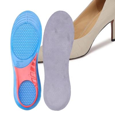 China Foot shoe cushion low price china silicone insoles comfort increasing boot gel shoe insole basketball massage gel insoles for sale