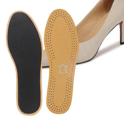 China Leather Shoe Insole Customized Wholesale Genuine Leather Shoe Insoles Latex Leather Insole For Leather Shoes for sale