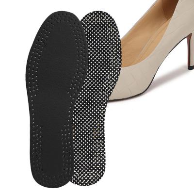 China Breathable Activated Carbon Bottom Shoe Insoles Magic Ultra Thin Absorbent Leather Shoe Insoles Leather Insoles for sale