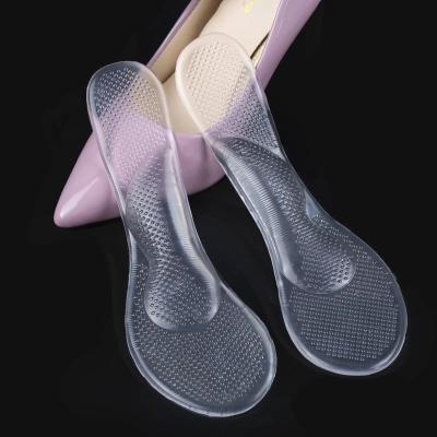 China 3/4 GEL PADS silicone gel thin insole insert comfortable cushioning insoles women 3/4 high heel shoe pads for sale