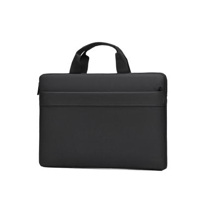 China Polyester Leather Promotion Bag Handle Polyester Laptop Bag With Custom Logo for sale