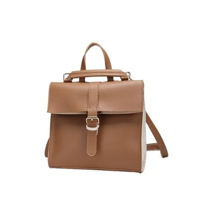 China Wholesale Reusable High Quality Fashion PU Backpack Travel Leather Bag for sale